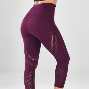 High-Waisted Mesh Capri Legging